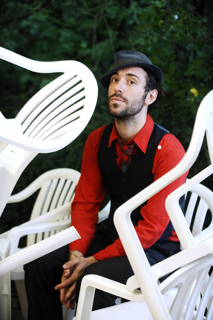 07/23/2009. 34th Paleo Festival De Nyon. Music Festival. Close up of English born singer Charlie Winston